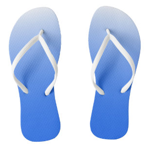 Zweifarbiges Gradient ombre elektrisch blau Flip Flops