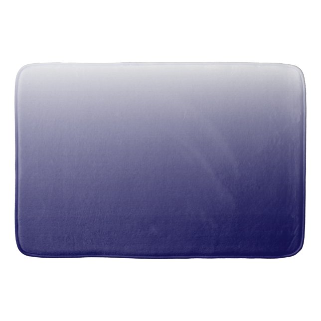 Zweifarbiges Gradienten Obrenblau Badematte (Vorderseite)