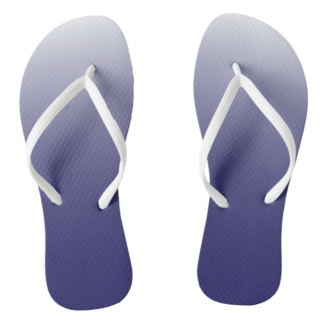 Zweifarbiges Gradienten Obrenblau Flip Flops (Fußbett)