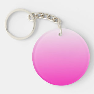 Zweifarbiges Gradienten ombre hot pink Schlüsselanhänger