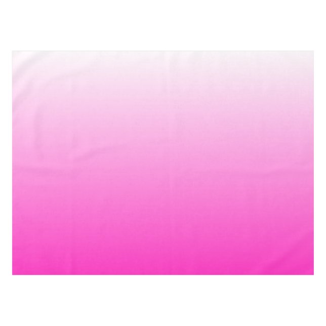 Zweifarbiges Gradienten ombre hot pink Tischdecke (Vorderseite (Horizontal))