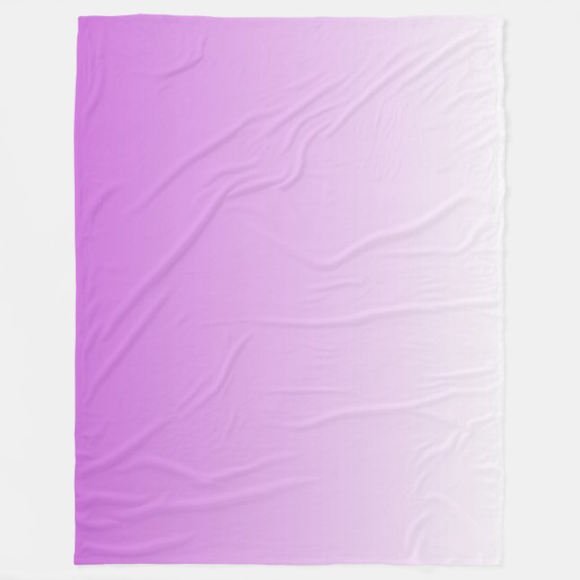 Zweifarbiges Gradienten ombre lilac lila Fleecedecke (Vorderseite)