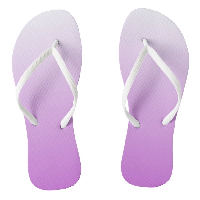 Zweifarbiges Gradienten ombre lilac lila Flip Flops (Fußbett)