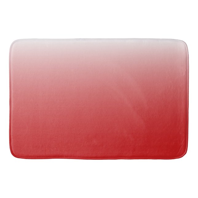 Zweifarbiges Gradientenrot Badematte (Vorderseite)