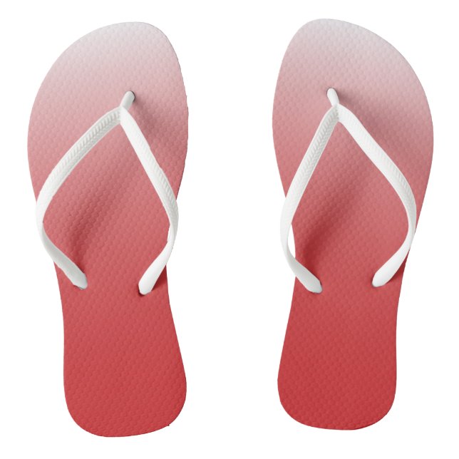 Zweifarbiges Gradientenrot Flip Flops (Fußbett)