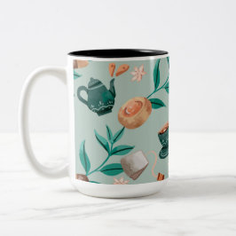 Zweifarbiges Kaffeetassendesign  Zweifarbige Tasse