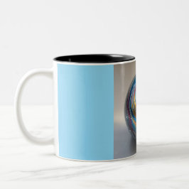 Zweifarbiges Marmormuster, 325ml (Marble-20) Zweifarbige Tasse