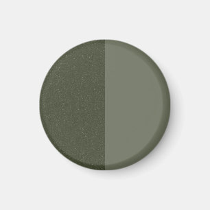 Zweifarbiges Moosgrün Modern Magnet – Anpassbar