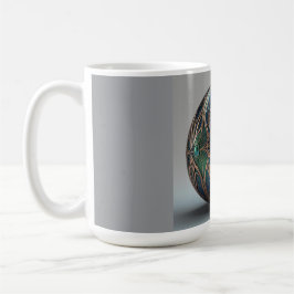 Zweifarbiges Tasse 11oz (Marmor-5)
