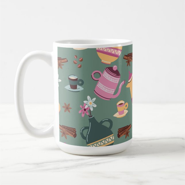 Zweifarbiges Tassendesign  Kaffeetasse (Links)