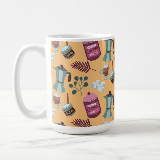 Zweifarbiges Tassendesign  Kaffeetasse (Links)