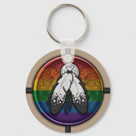 Zweifarbiges Wax-Siegel-Symbol in den Farben der F Schlüsselanhänger