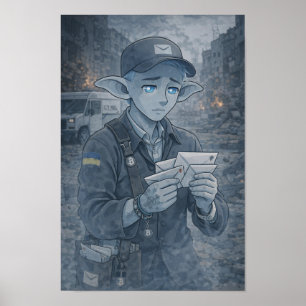 Zweifel / Postbote / Straße Poster