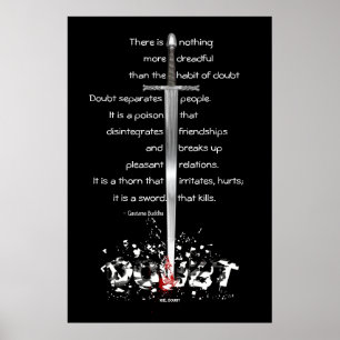 Zweifel tötet poster
