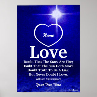 Zweifellos habe ich Liebe Sie Poster-Customizing Poster