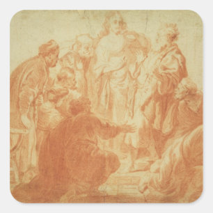 Zweifelnde Thomas Quadratischer Aufkleber