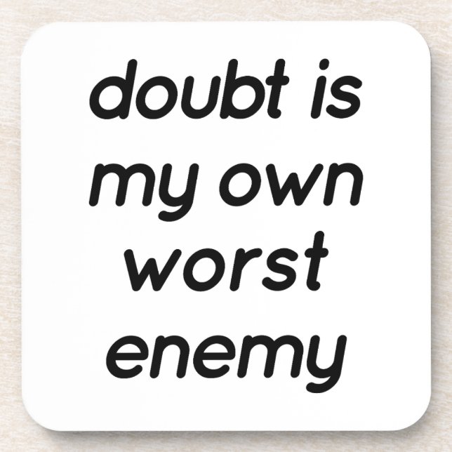 zweifelsfreier Kunststoff-Untersetzer Getränkeuntersetzer (Vorderseite)