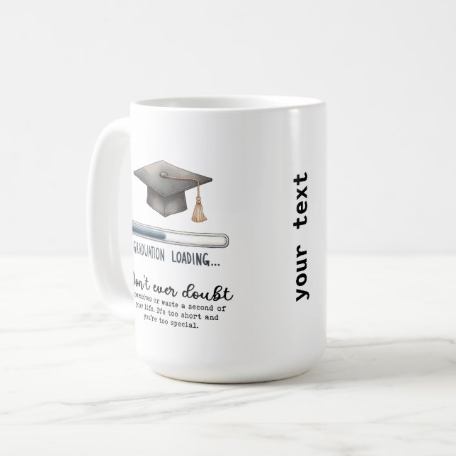 Zweifle nie kaffeetasse (Vorderseite Links)