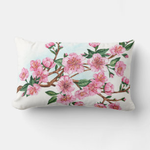 Zweig der Sakura Blume Lumbalkissen Lendenkissen
