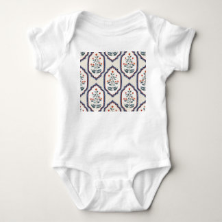 Zweige der orientalischen Blume: Kalamkari Indiane Baby Strampler