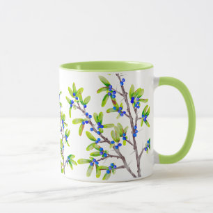 Zweige des Schwarzdorns Tasse