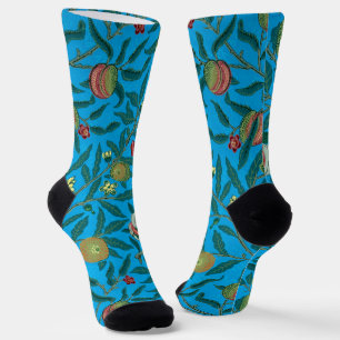 Zweige mit Granatäpfeln von William Morris Socken