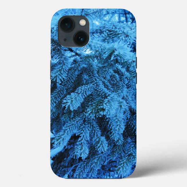 Zweige mit Schnee- und Frostkristallen bedeckt Case-Mate iPhone Hülle (Rückseite)