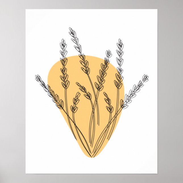 Zweige und Blätter, die Art Poster (Vorne)
