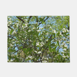 Zweige von Dogwood-Blüten Frühlingsbäume Fußmatte
