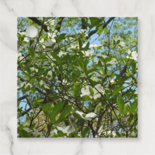 Zweige von Dogwood-Blüten Frühlingsbäume Geschenkanhänger
