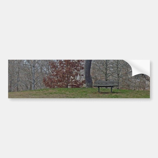 zweigezogener Baum Autoaufkleber (Vorne)