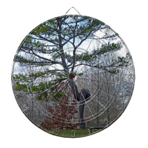 zweigezogener Baum Dartscheibe