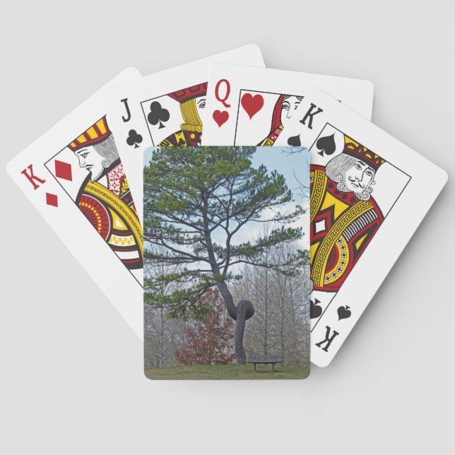 zweigezogener Baum Spielkarten (Rückseite)