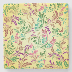 Zweigmuster Design-444555 Steinuntersetzer