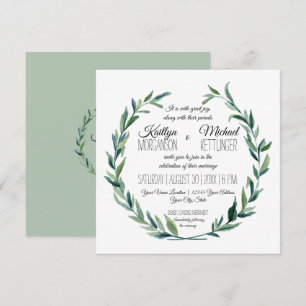 Zweigniederlassung Mute Sage Laurel Wreath Olive L Einladung