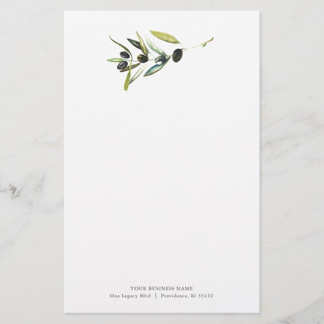 Zweigniederlassung personalisiert Stationery Water Briefpapier (Vorderseite)