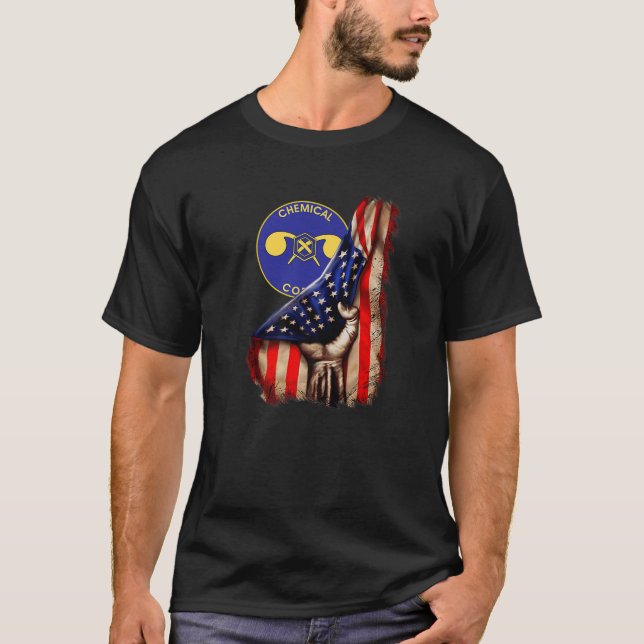 Zweigstelle des Chemiekorps der Armee Amerikanisch T-Shirt (Vorderseite)