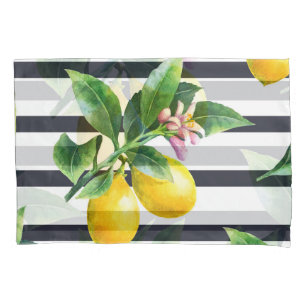 Zweigstelle Lemon: Citrus Watercolor Bliss Kissenbezug