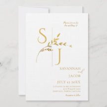 Zweigstelle Minimalistisch White and Gold Moderne 