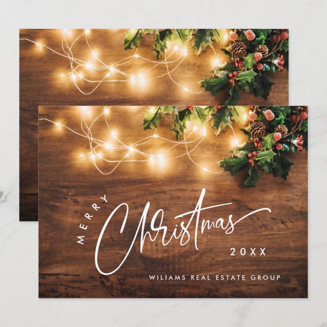 Zweigstelle Mistletoe Rustikale Weihnachten (Vorne/Hinten)