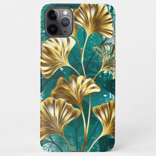 Zweigstelle mit goldenen Blätter Ginko Biloba iPhone 11Pro Max Hülle