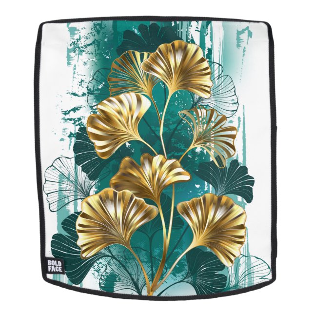 Zweigstelle mit goldenen Blätter Ginko Biloba Rucksack (Abnehmbare Front)