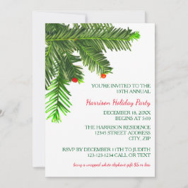 Zweigstelle Pine Tree - Weihnachtsfeier Party Einl Einladung