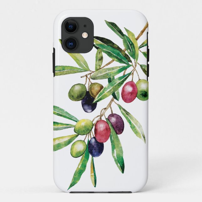 Zweigstelle Wasserfarben Case-Mate iPhone Hülle (Rückseite)