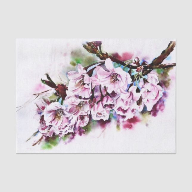 Zweigstelle Wasserfarben für Decoupage Seidenpapier (Vorderseite)