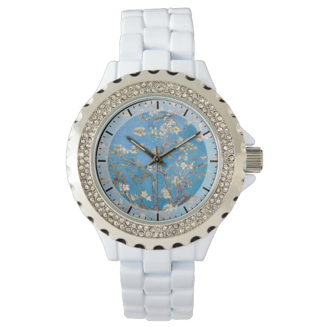 Zweigstellen mit Almond Blossom Van Gogh Gemälde Armbanduhr (Vorderseite)
