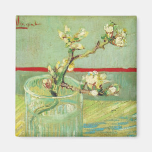 Zweigstellen von Almond Blossom im Glass Van Gogh Magnet
