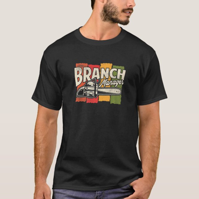 Zweigstellenmanager Vintag Lumberjack Branch Manag T-Shirt (Vorderseite)