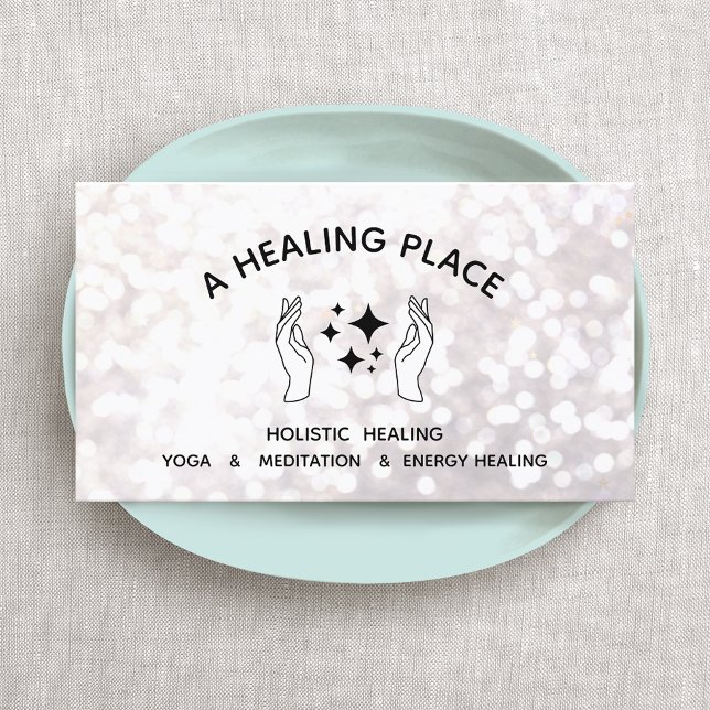 Zweihandkaufkarte für mystical Energy Healer Visitenkarte (Von Creator hochgeladen)