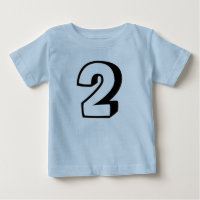 Zweijährige (2) T - Shirt zum Geburtstag